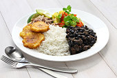 cuban cuisine, rice with black beans