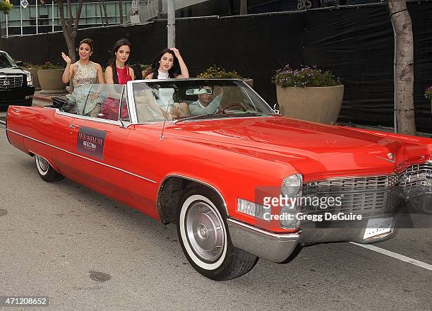 Musical group Fifth Harmony arrives at the 2015 Radio Disney Music Awards at Nokia Theatre L.A. Live on April 25, 2015 in Los Angeles, California.