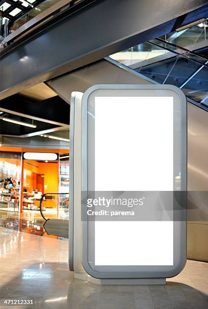billboard series - shopping centre ad stock pictures, royalty-free photos & images