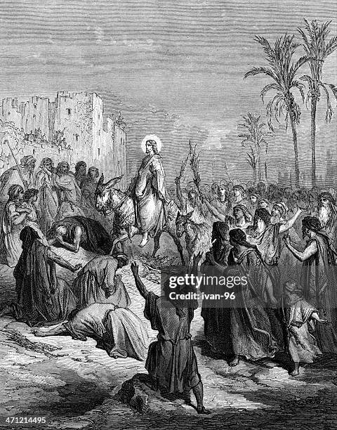 palm sonntag - palmsonntag stock-grafiken, -clipart, -cartoons und -symbole