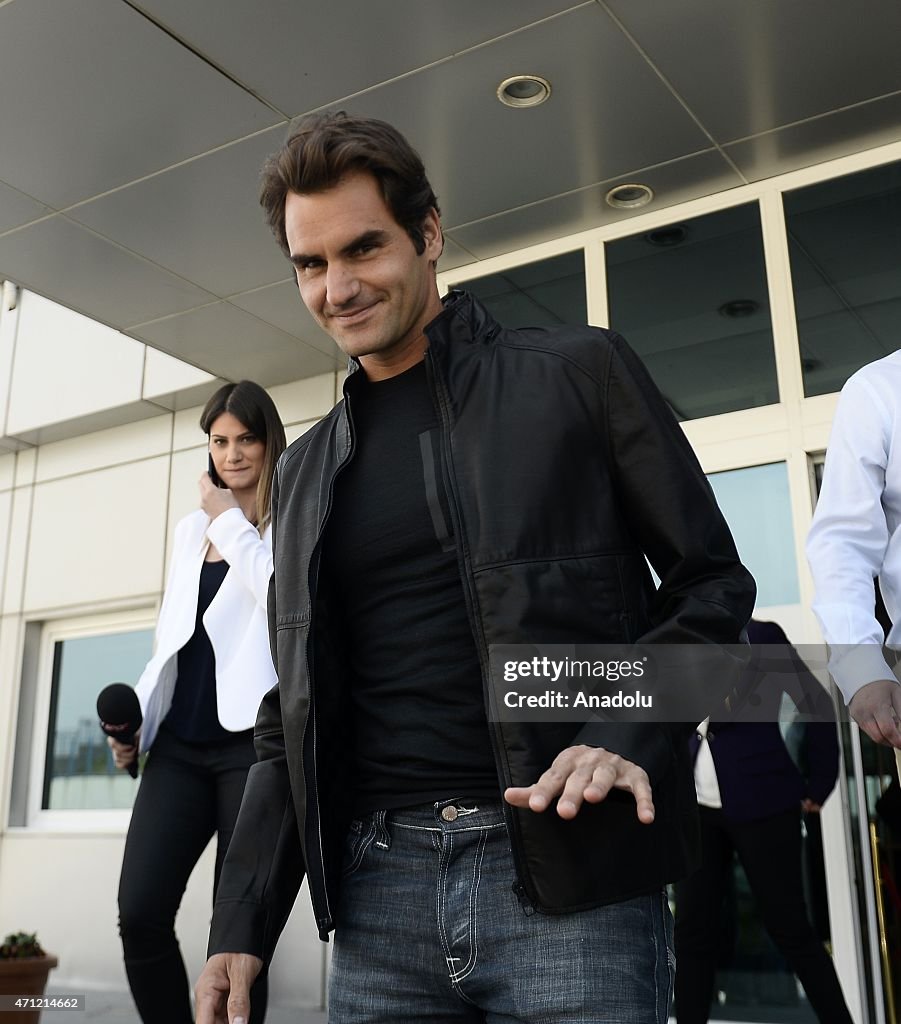 Swiss tennis player Roger Federer in Istanbul