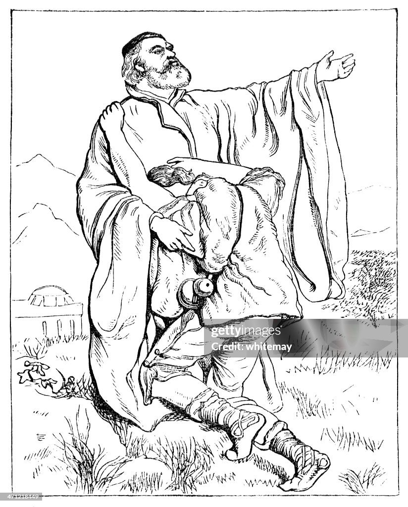 Repent Drawing Repent Victorian Illustration High-Res Vector Graphic - Getty Images