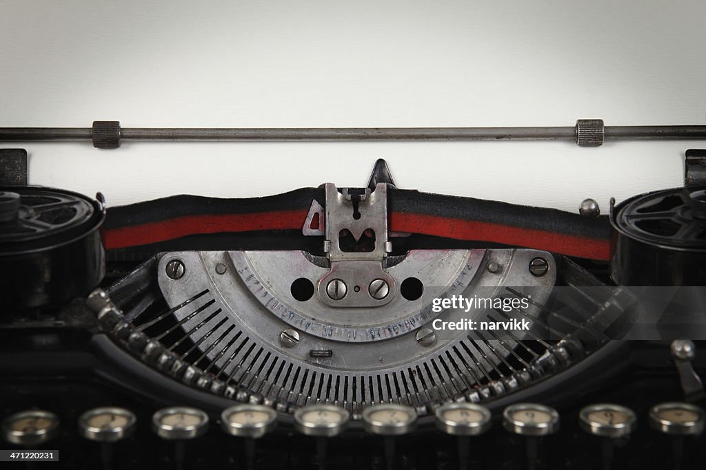 Detail of Old Typewriter