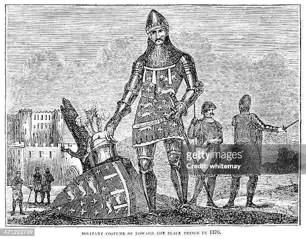 ilustrações, clipart, desenhos animados e ícones de fantasia de militar de edward the black prince em 1376 - edward the black prince