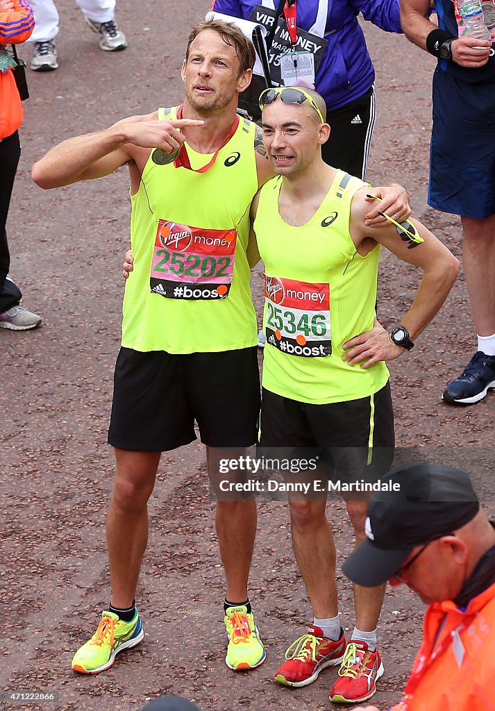 Celebrity Sightings AT The London Marathon -  April 26, 2015