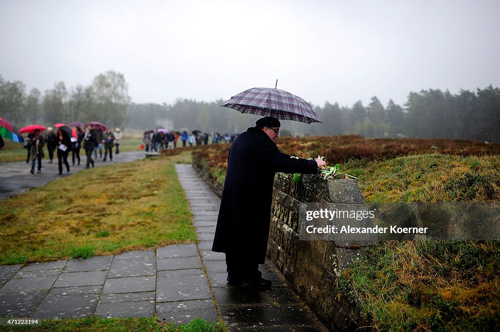 Germany Commemorates Bergen-Belsen Concentration Camp Liberation 70th Anniversary