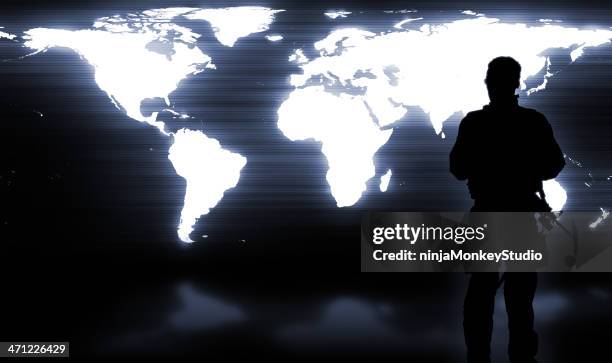 military soldier guarding the world - dominerande bildbanksfoton och bilder