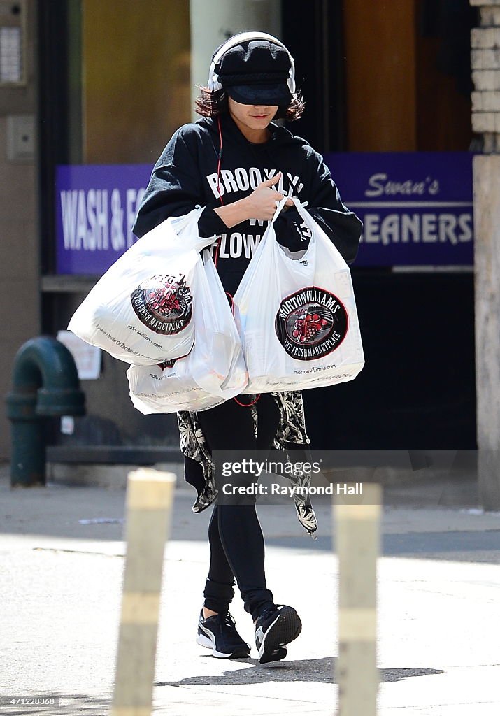 Celebrity Sightings In New York City - April 26, 2015