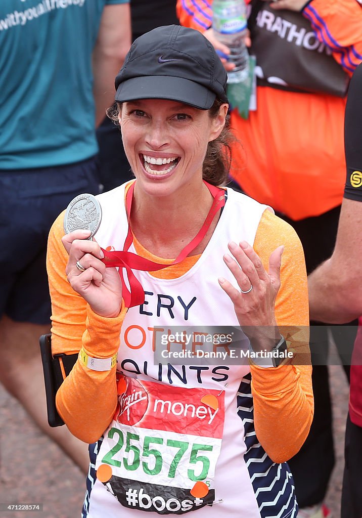 Celebrity Sightings AT The London Marathon -  April 26, 2015