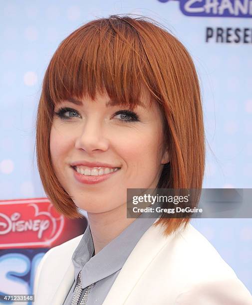 Singer Carly Rae Jepsen arrives at the 2015 Radio Disney Music Awards at Nokia Theatre L.A. Live on April 25, 2015 in Los Angeles, California.