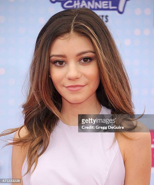 Actress G Hannelius arrives at the 2015 Radio Disney Music Awards at Nokia Theatre L.A. Live on April 25, 2015 in Los Angeles, California.