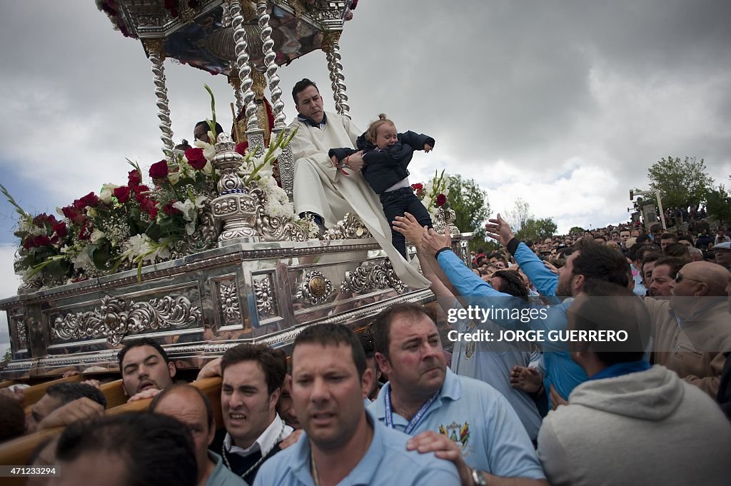 SPAIN-PILGRIMAGE-VIRGIN-CABEZA