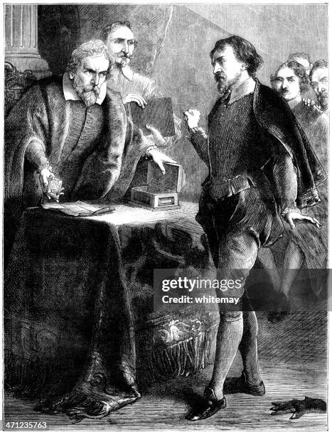 stockillustraties, clipart, cartoons en iconen met 16th century business transaction with cards - breeches