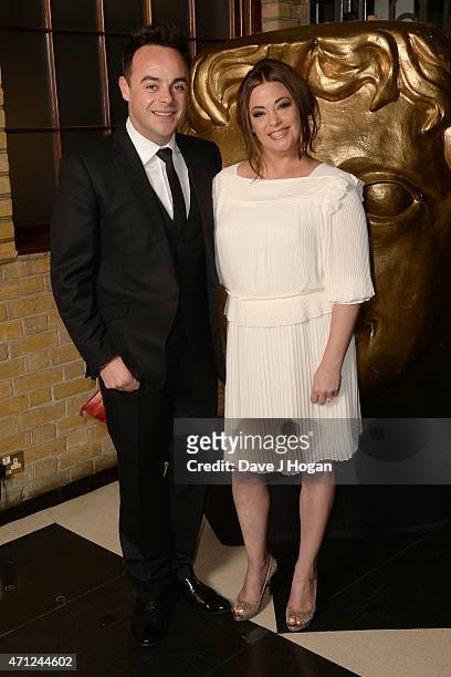 Ant McPartlin and Lisa Armstrong arrive for the BAFTA TV Craft Awards, at The Brewery on April 26, 2015 in London, England.
