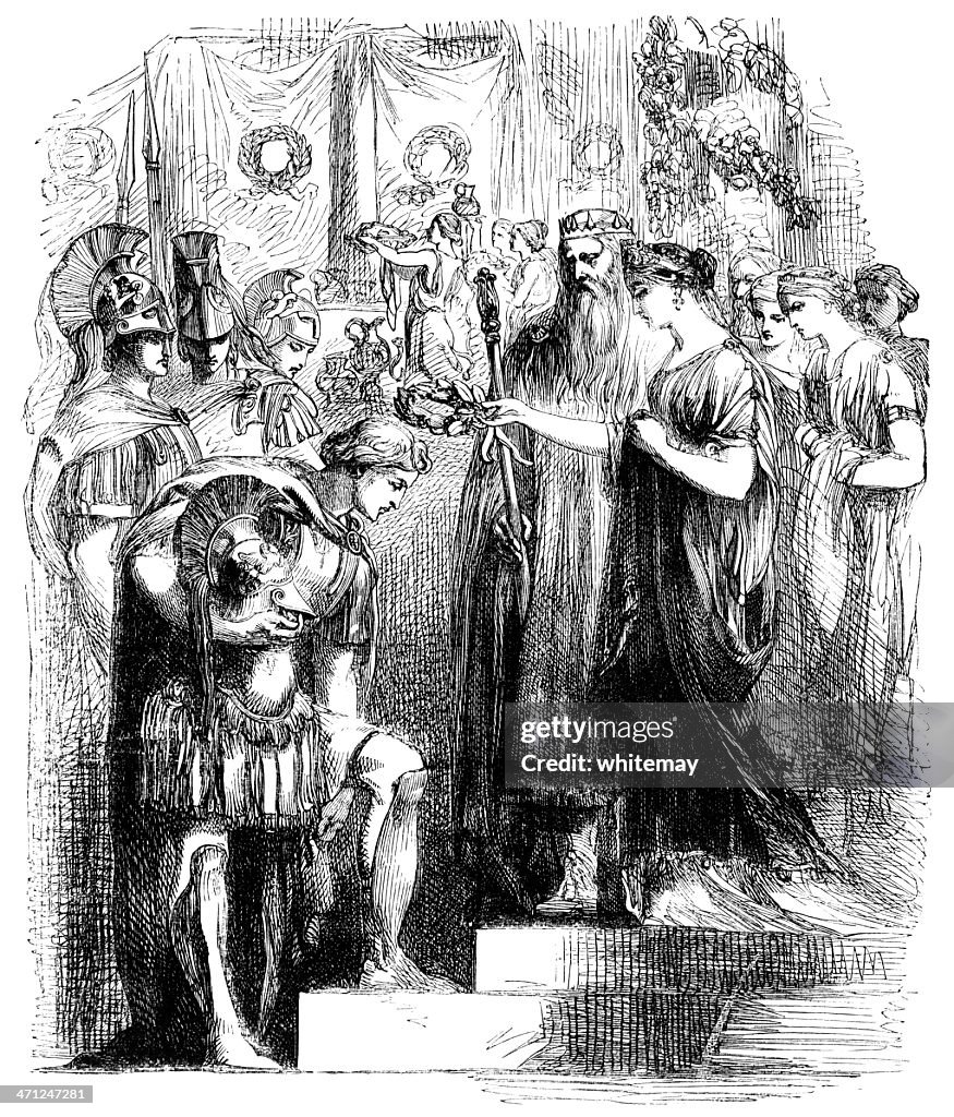 Honouring Pericles in Athens (Victorian illustration)