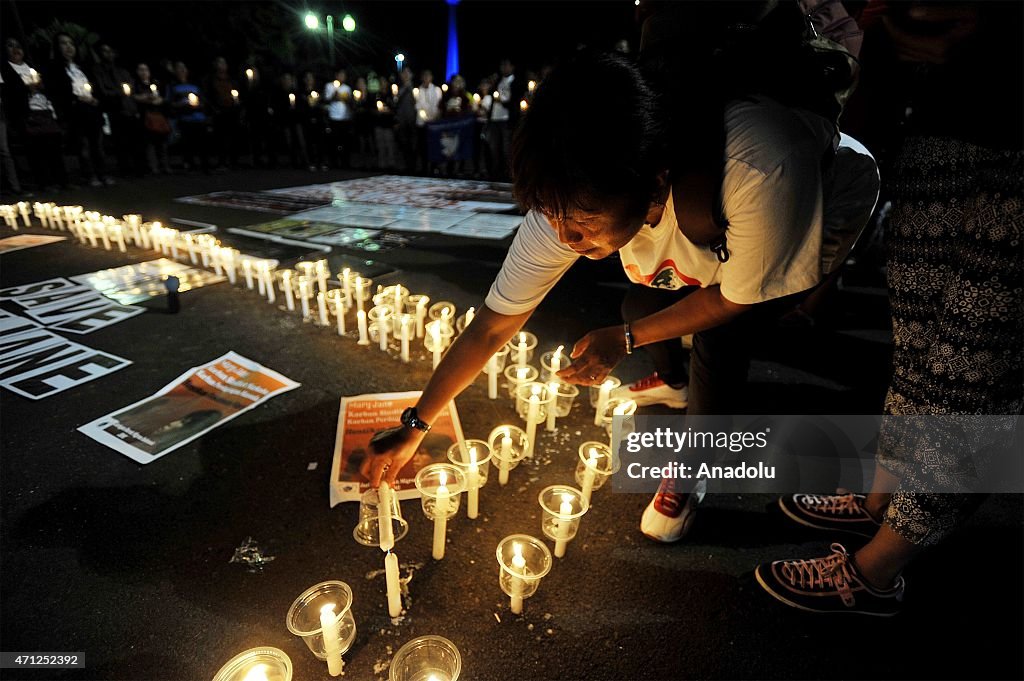 Candle Light Vigil for Mary Jane