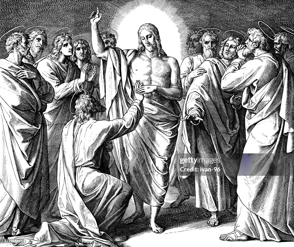Jesus Appears To Thomas High Res Vector Graphic Getty Images jesus-appears-to-thomas-high-res-vector-graphic-getty-images