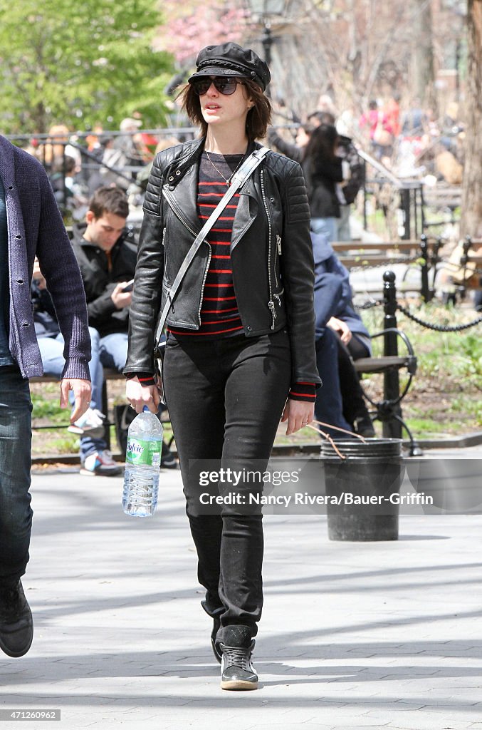 Celebrity Sightings In New York - April 26, 2015