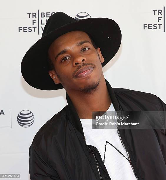 Dancer Lil Buck attends Tribeca Talks After The Movie:Les Bosquets during the 2015 Tribeca Film Festival at SVA Theater on April 26, 2015 in New York...