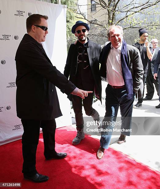 And Hans Zimmer attend Tribeca Talks After The Movie:Les Bosquets during the 2015 Tribeca Film Festival at SVA Theater on April 26, 2015 in New York...