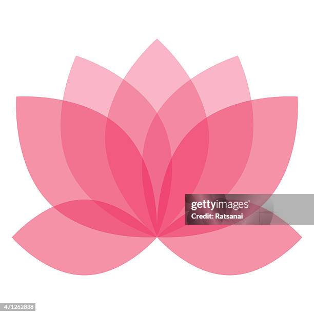 illustrazioni stock, clip art, cartoni animati e icone di tendenza di vettore di fiore di loto - fiore di loto