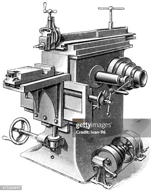 machine tool - machining stock illustrations