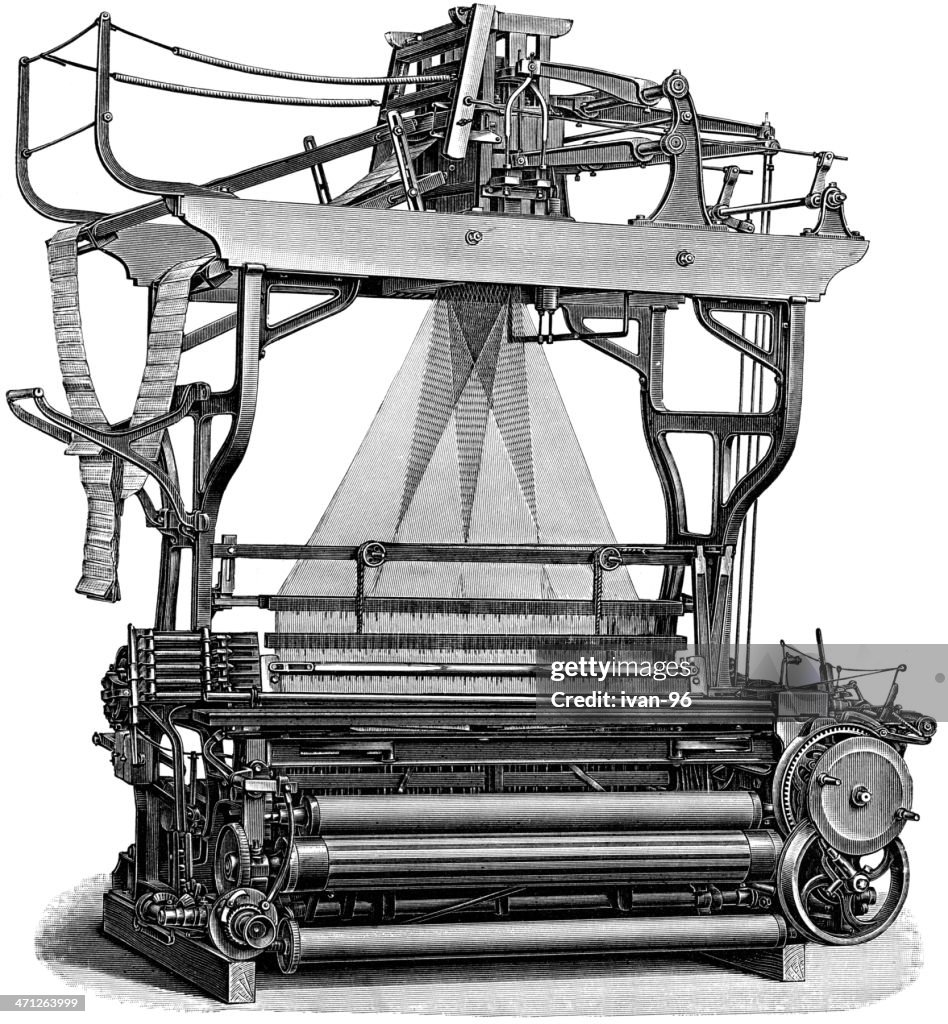 Textile Machine Invention Textile Machine High-Res Vector Graphic - Getty Images