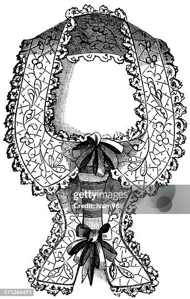 collar - haute couture stock illustrations
