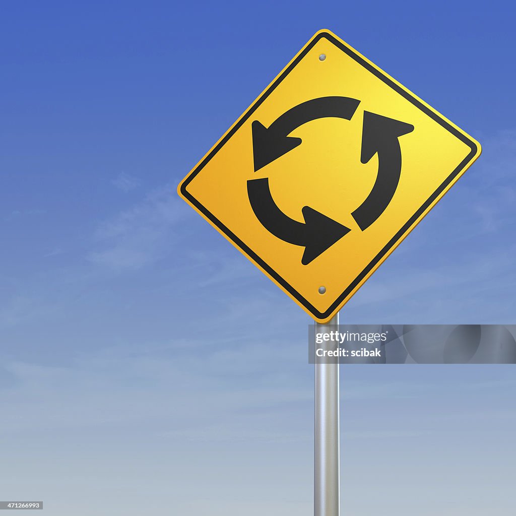 Dynamic Intersection Warning Sign Intersection Sign