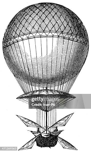 balloon - hot air balloon white background stock illustrations
