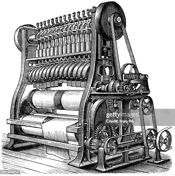 machine - milling machine stock illustrations