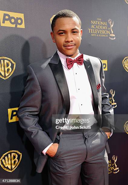 Actor Tequan Richmond attends The 42nd Annual Daytime Emmy Awards at Warner Bros. Studios on April 26, 2015 in Burbank, California.