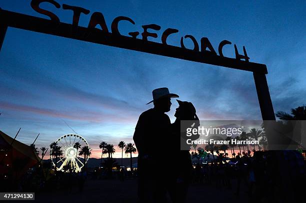 Atmosphere at day three of 2015 Stagecoach, California's Country Music Festival, at The Empire Polo Club on April 26, 2015 in Indio, California.