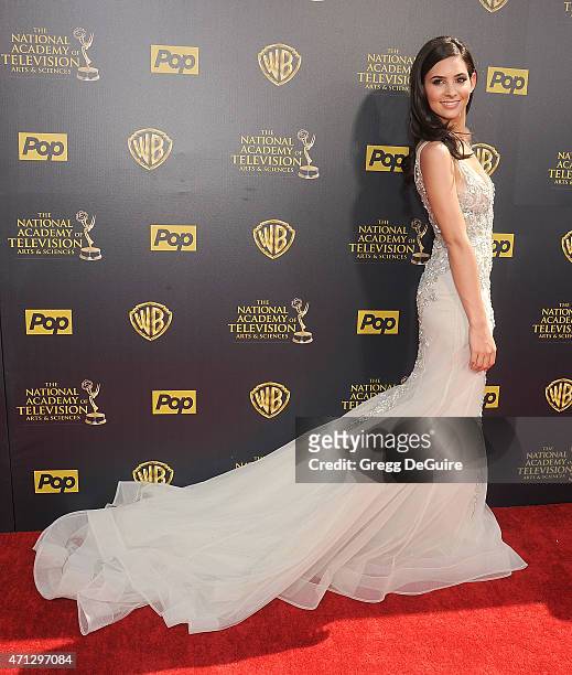 Actress Camila Banus arrives at the 42nd Annual Daytime Emmy Awards at Warner Bros. Studios on April 26, 2015 in Burbank, California.