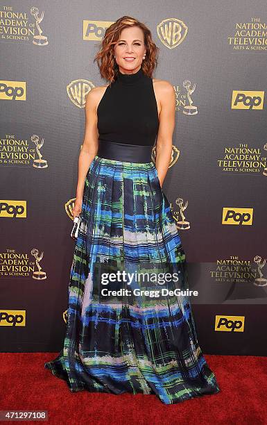 Actress Gina Tognoni arrives at the 42nd Annual Daytime Emmy Awards at Warner Bros. Studios on April 26, 2015 in Burbank, California.