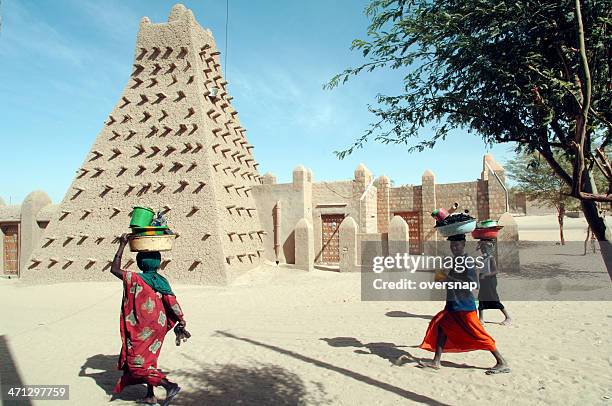 timbuktu mosque - mali stock pictures, royalty-free photos & images
