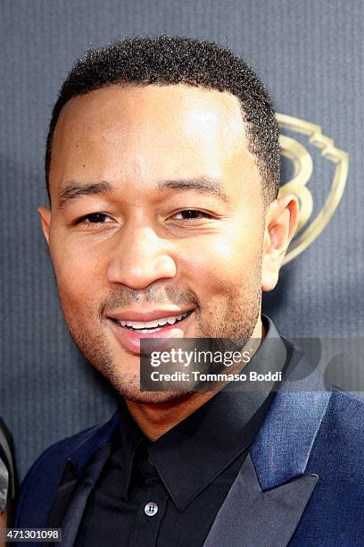 Singer John Legend attends the 42nd annual Daytime Emmy Awards held at Warner Bros. Studios on April 26, 2015 in Burbank, California.