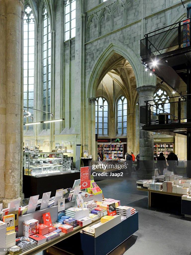 Bookstore in Dutch 13th century church