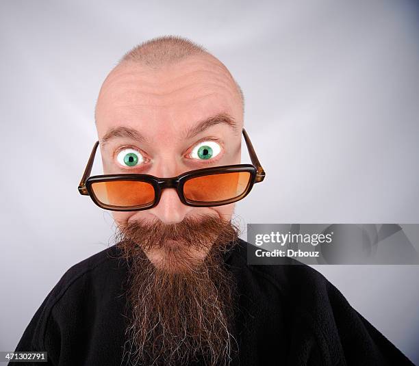 i am looking you - ugly bald man stock pictures, royalty-free photos & images
