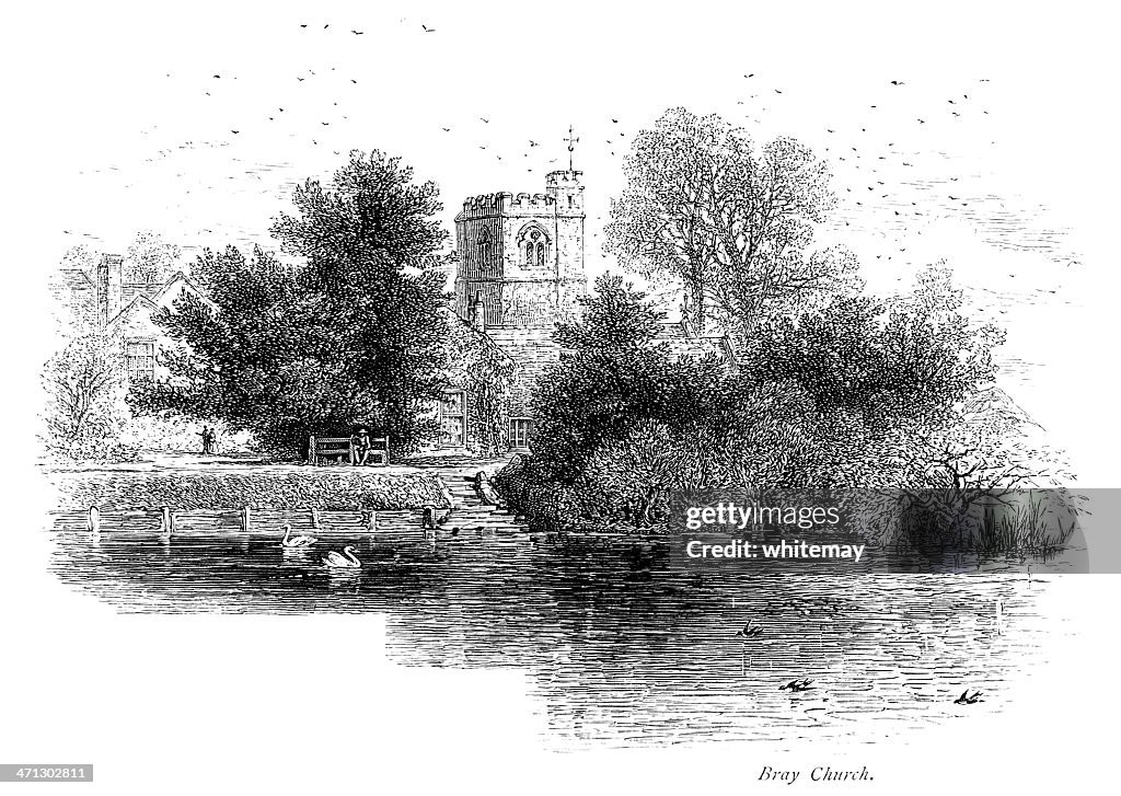 Church at Bray by the River Thames