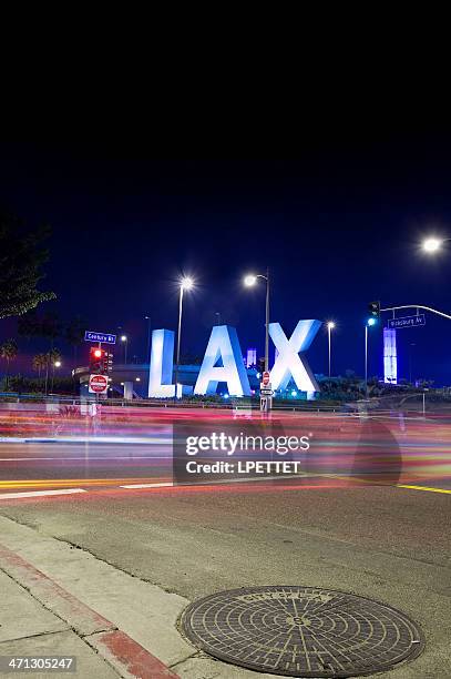 los angeles lax airport - flughafen los angeles stock-fotos und bilder