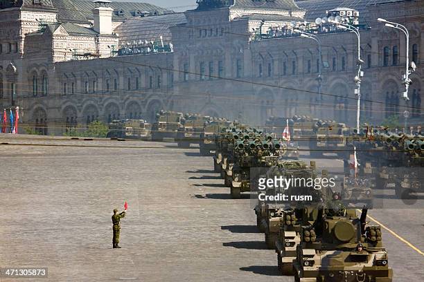 military parade in moscow - v day stock pictures, royalty-free photos & images