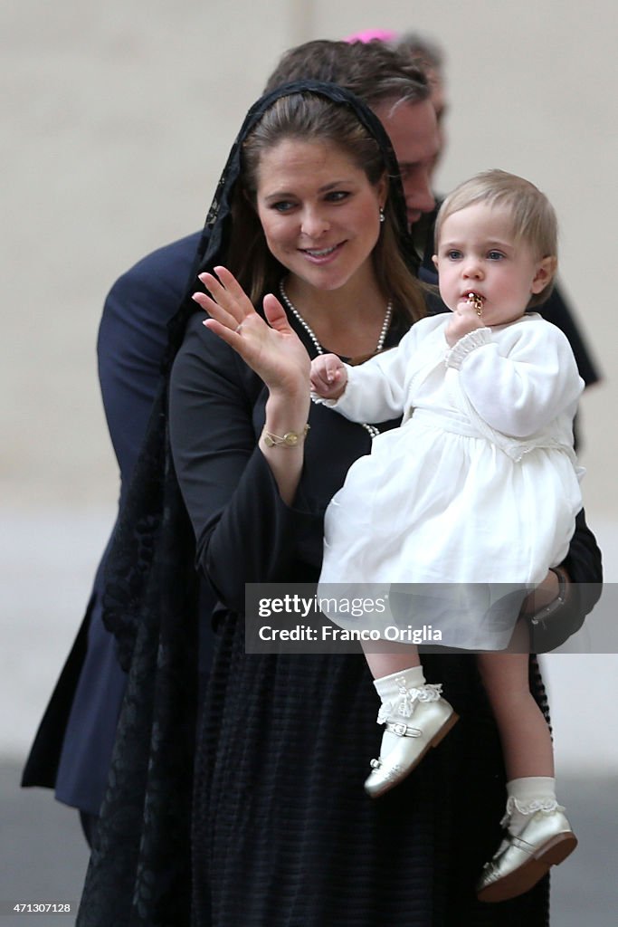 Pope Francis Meets The Swedish Royals