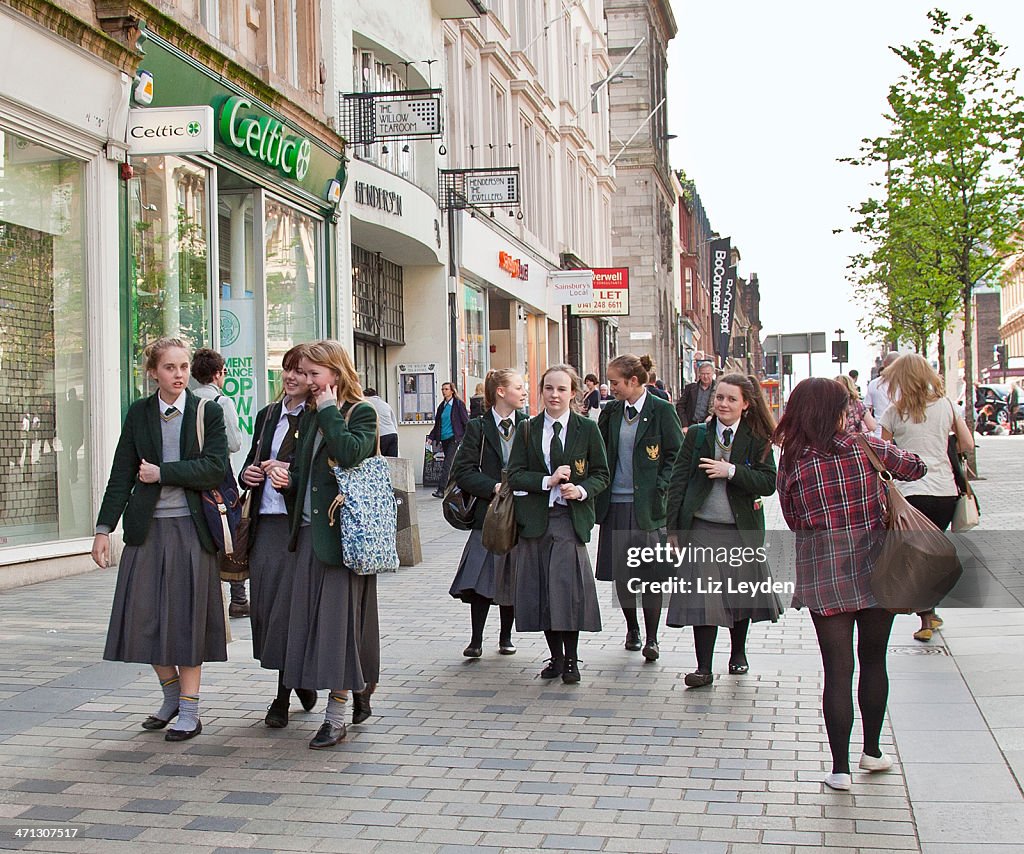 Senior pupils from St Aloyisius College, Glasgow