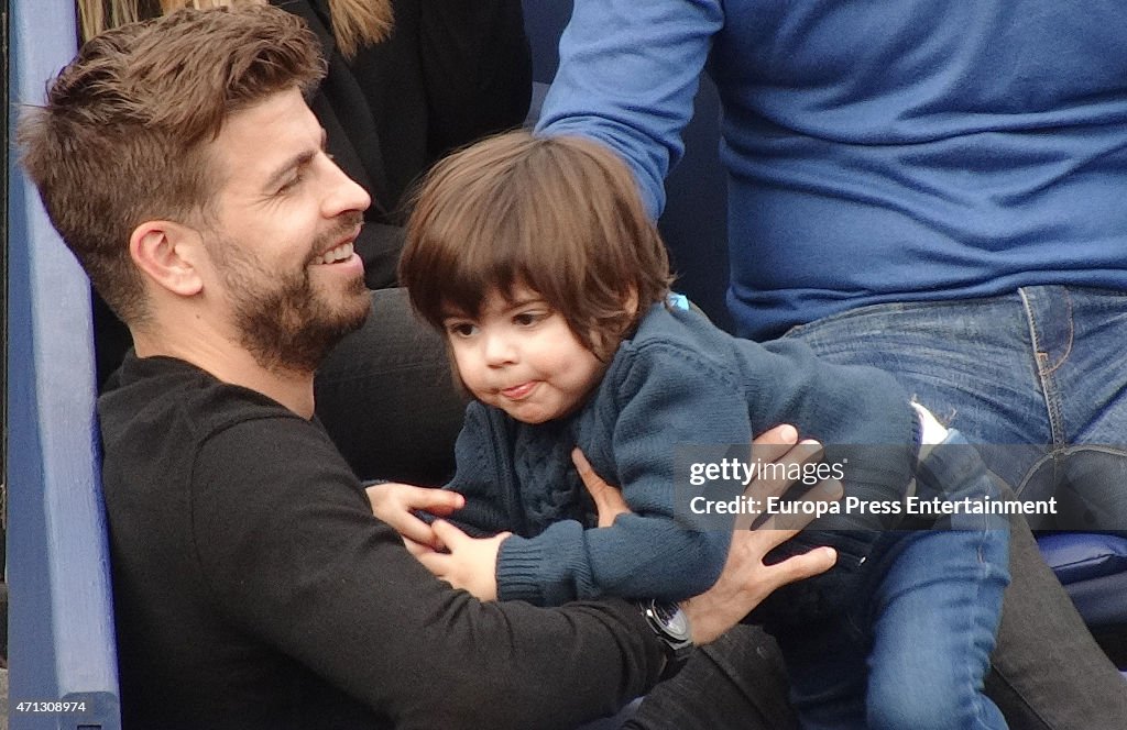 Shakira and Family Attend Open Banc Sabadell - Day 7