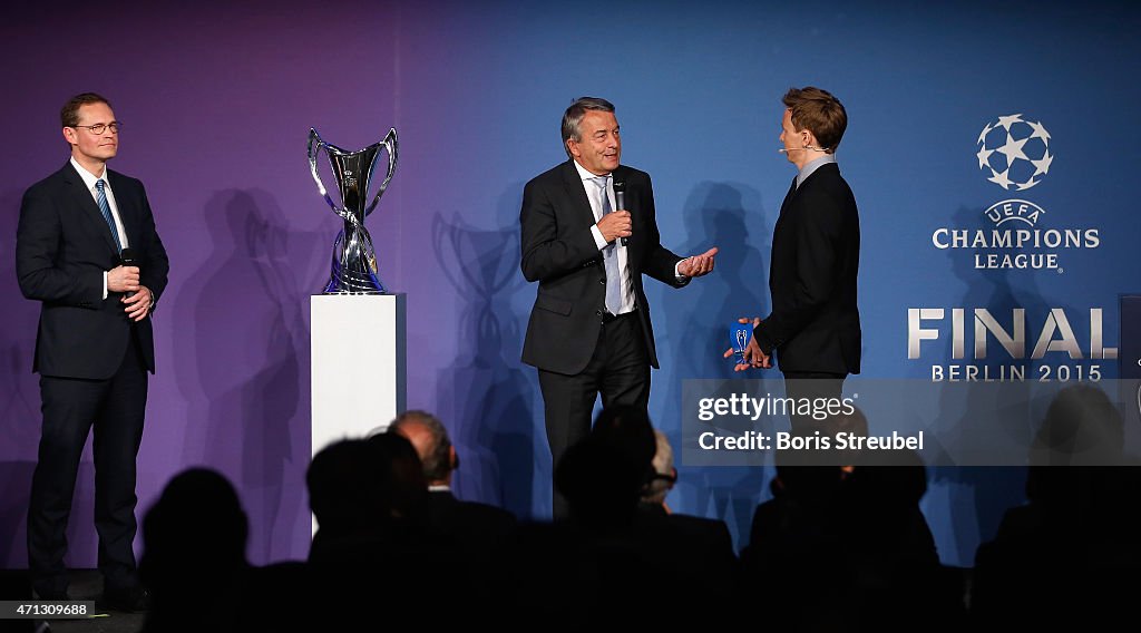 UEFA Champions League Trophy Handover