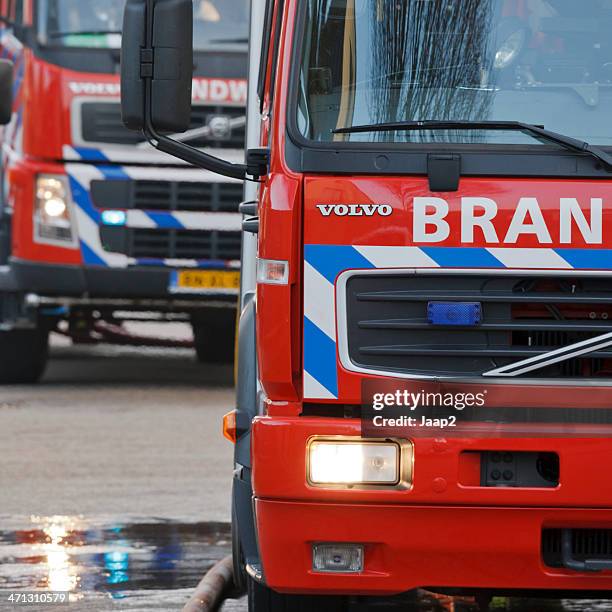 dutch fire trucks - fire truck stock pictures, royalty-free photos & images