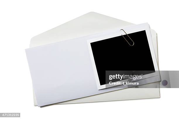 envelope com fotos em branco - enveloppe - fotografias e filmes do acervo