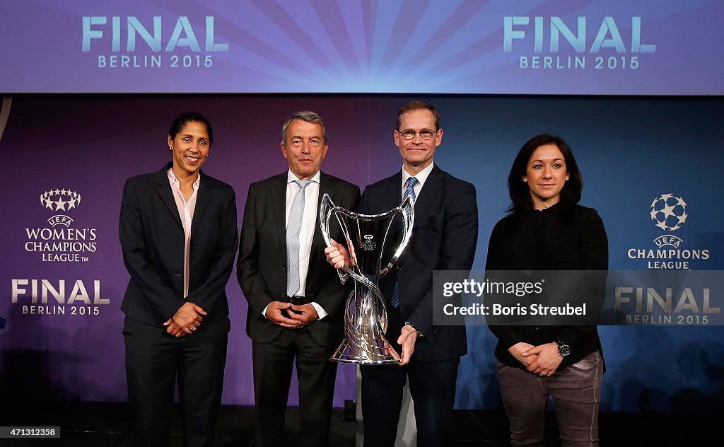 UEFA Champions League Trophy Handover