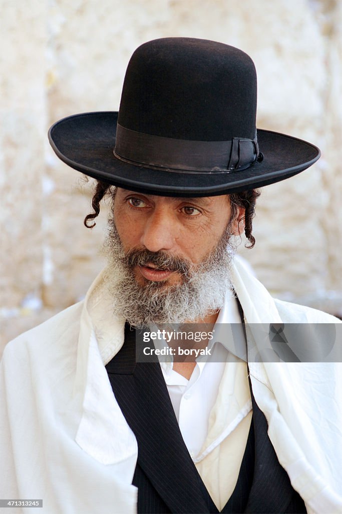 Jew at the Western Wall, Jerusalem, Israel